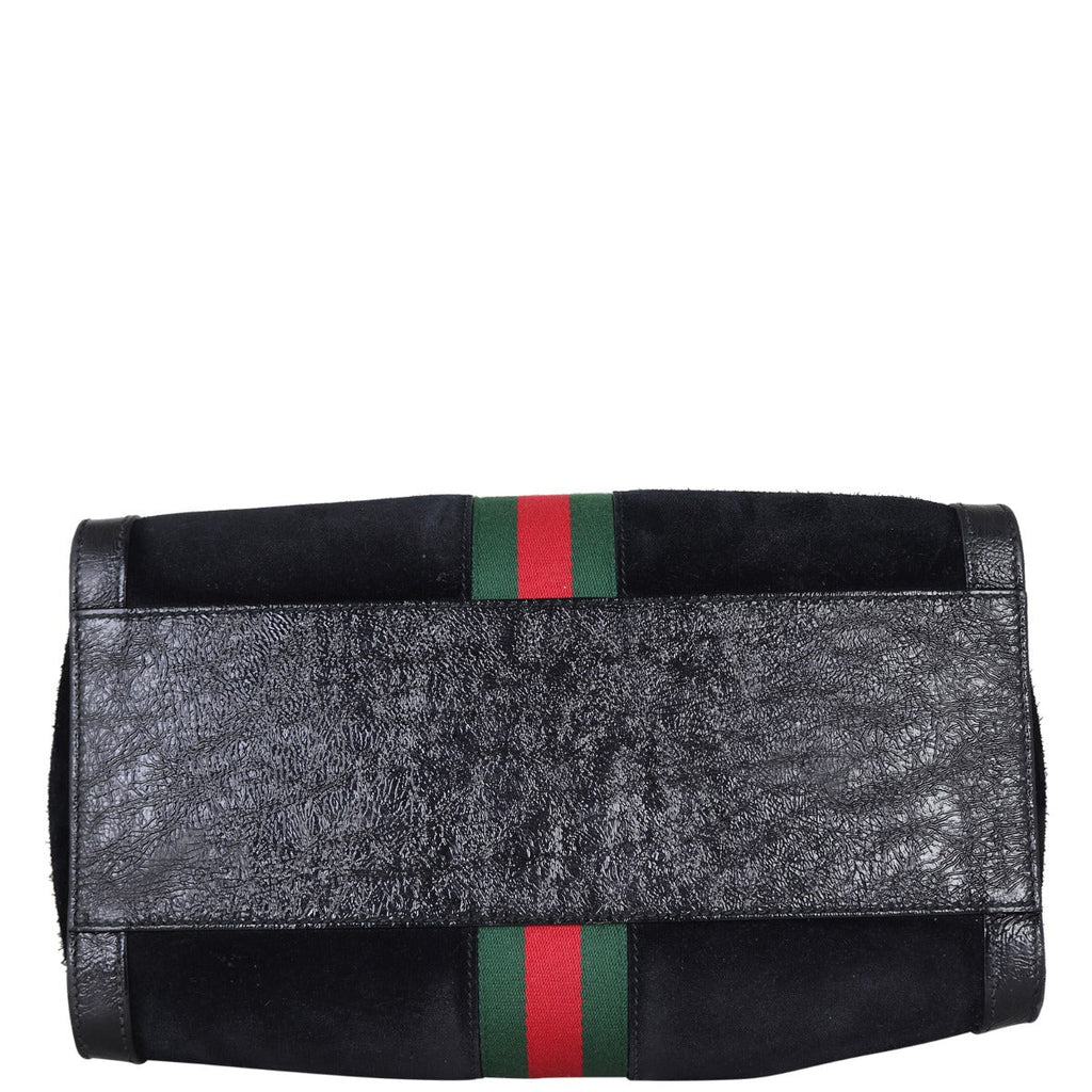 Gucci Ophidia Suede Boston Bag