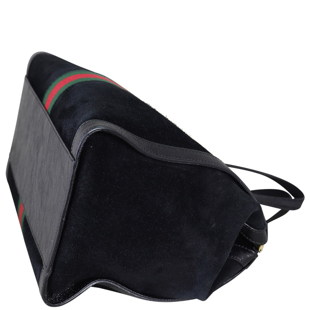 Gucci Ophidia Suede Boston Bag