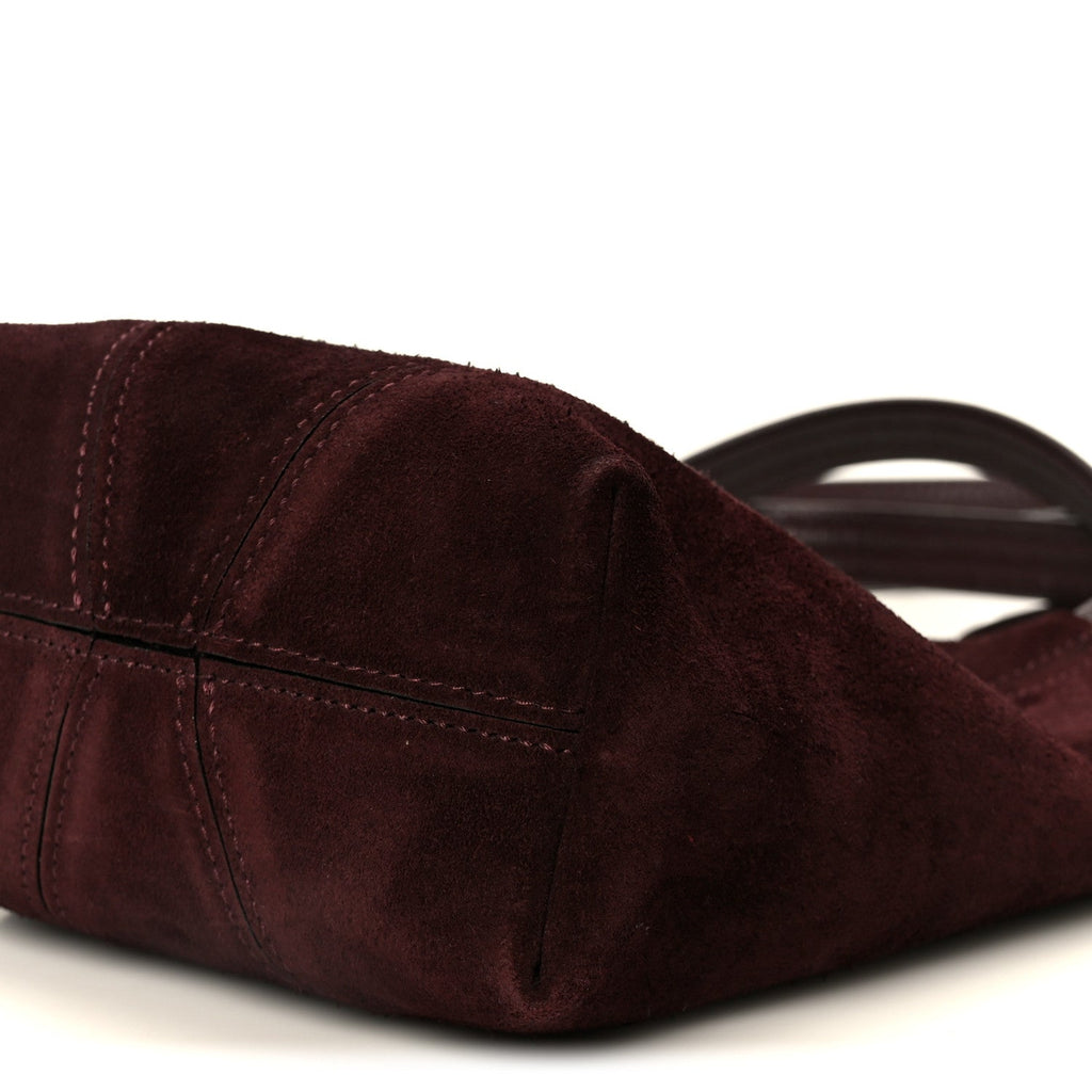 Suede Small Spin Tote Deep Violine