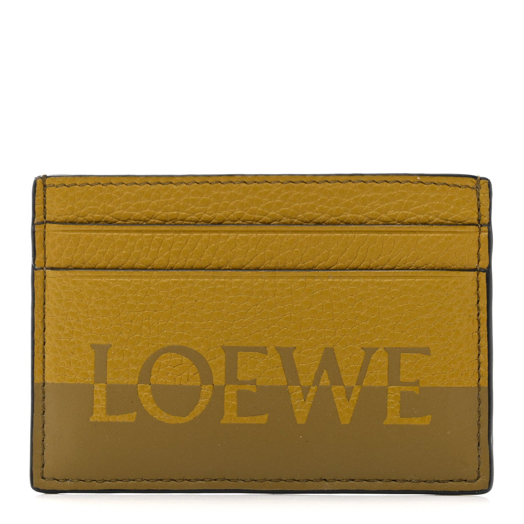Grained Calfskin Signature Plain  Holder