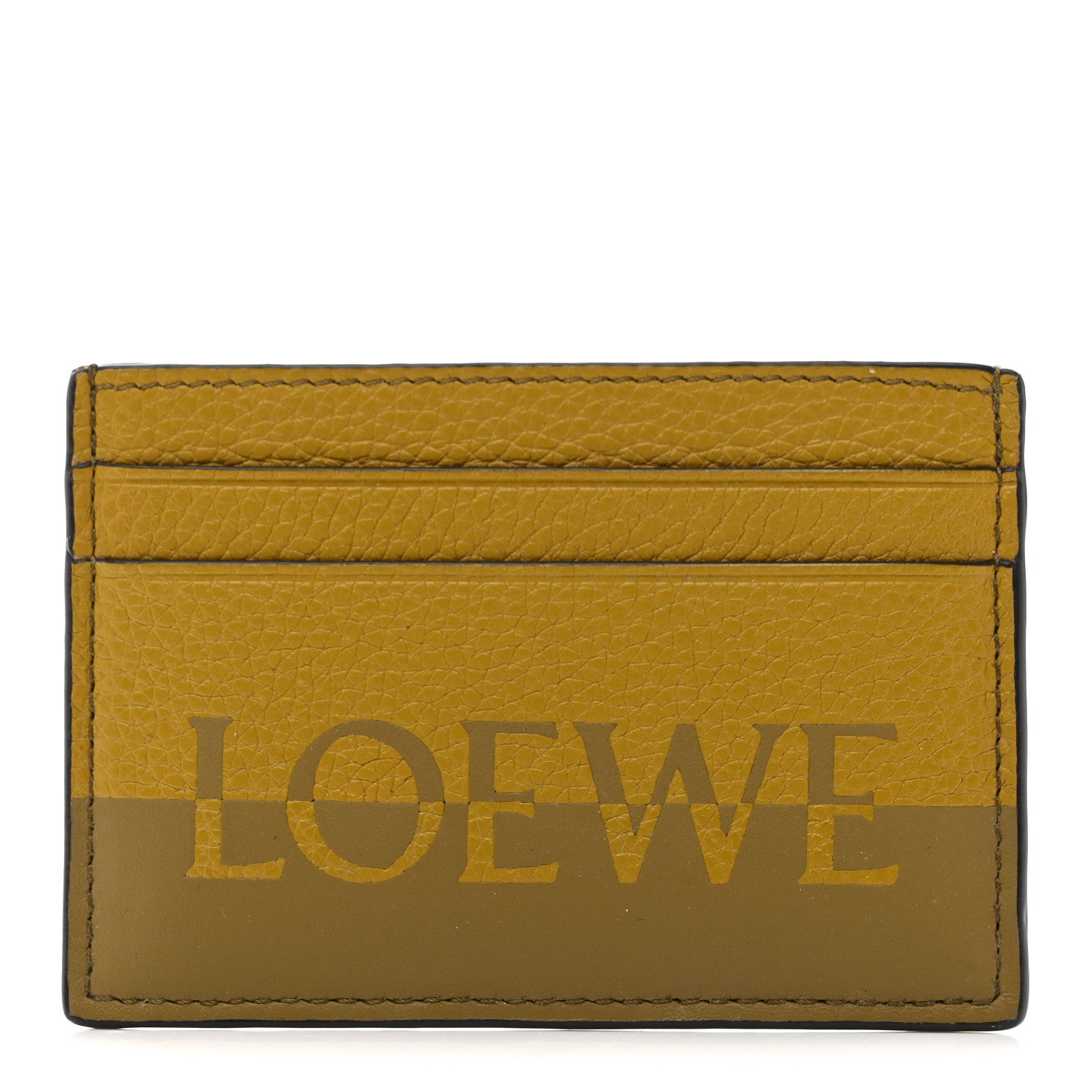 Grained Calfskin Signature Plain  Holder