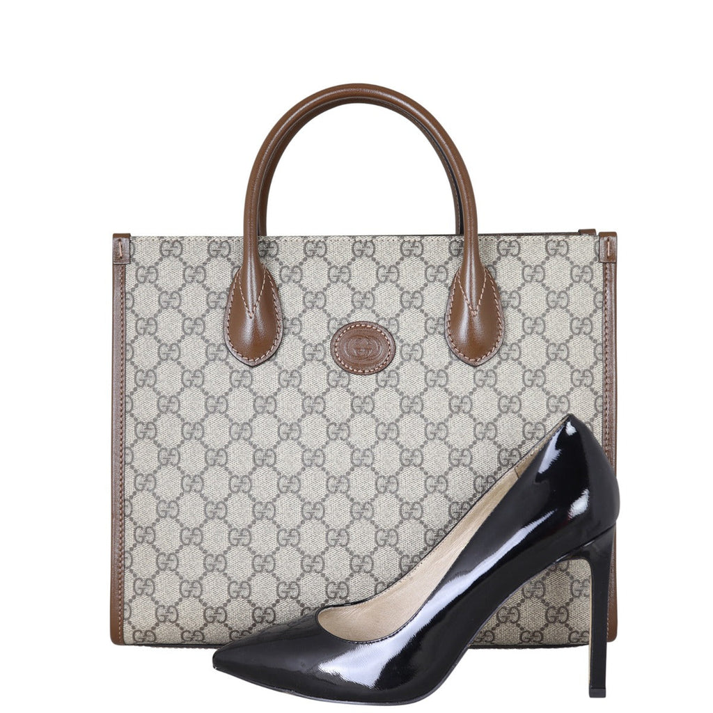 Gucci GG Supreme Interlocking G Tote Small