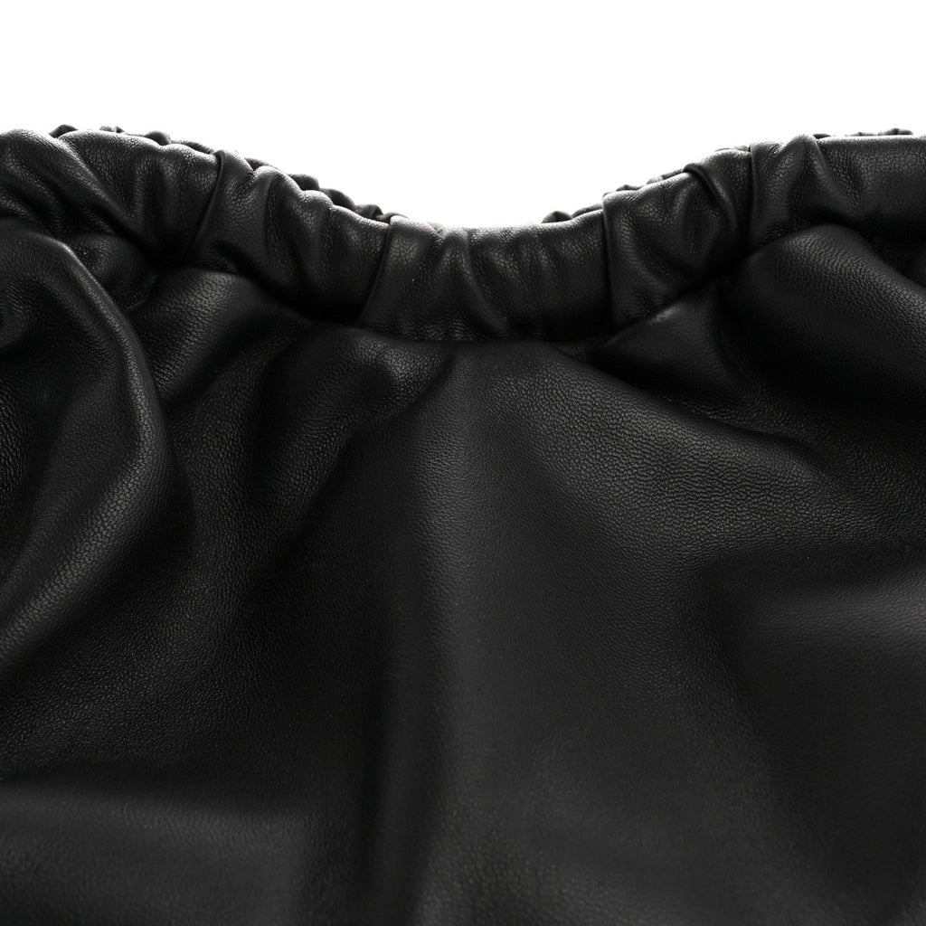 Lambskin Cloud Clutch Black Flamma