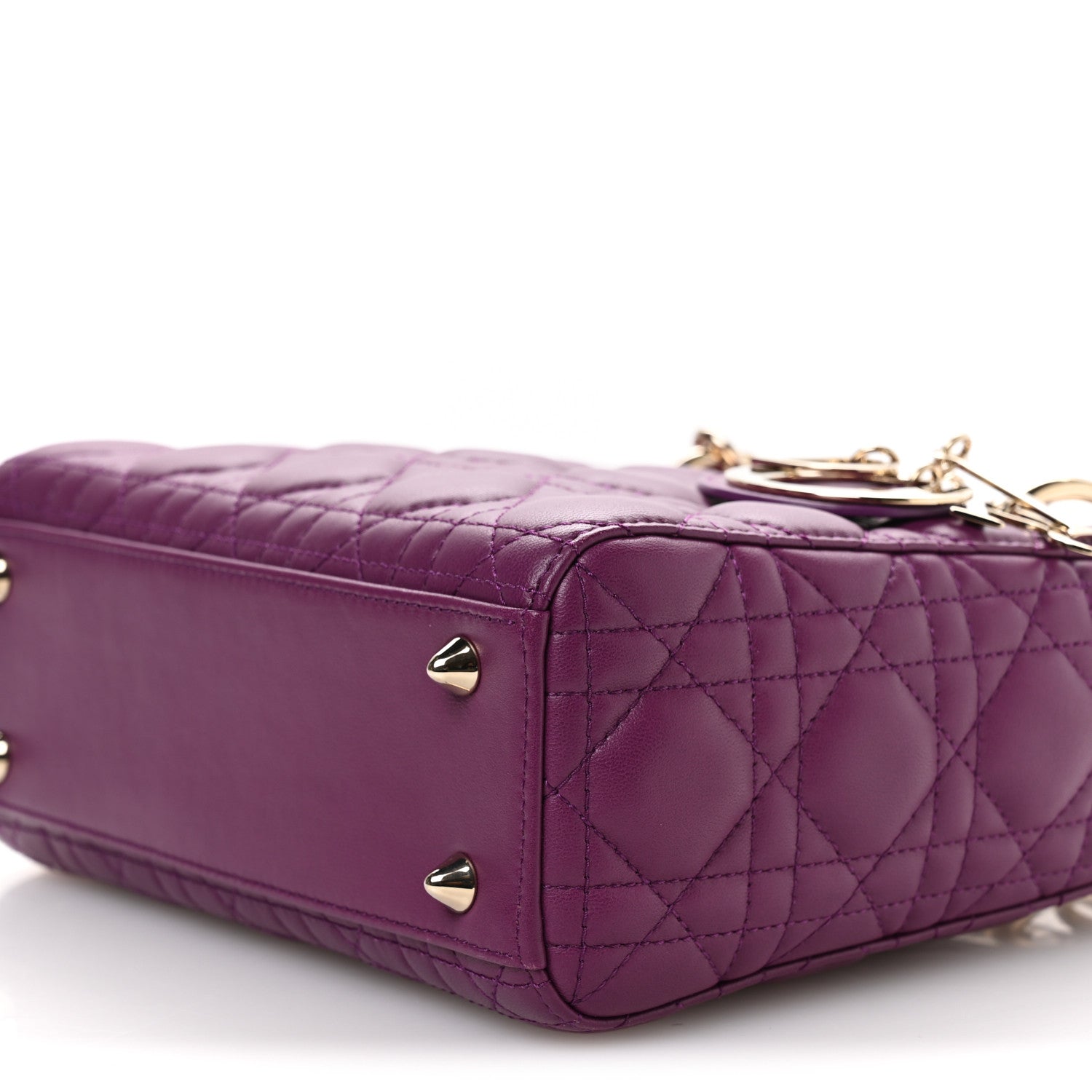 Lambskin Cannage Small My ABCDior Lady Dior Purple
