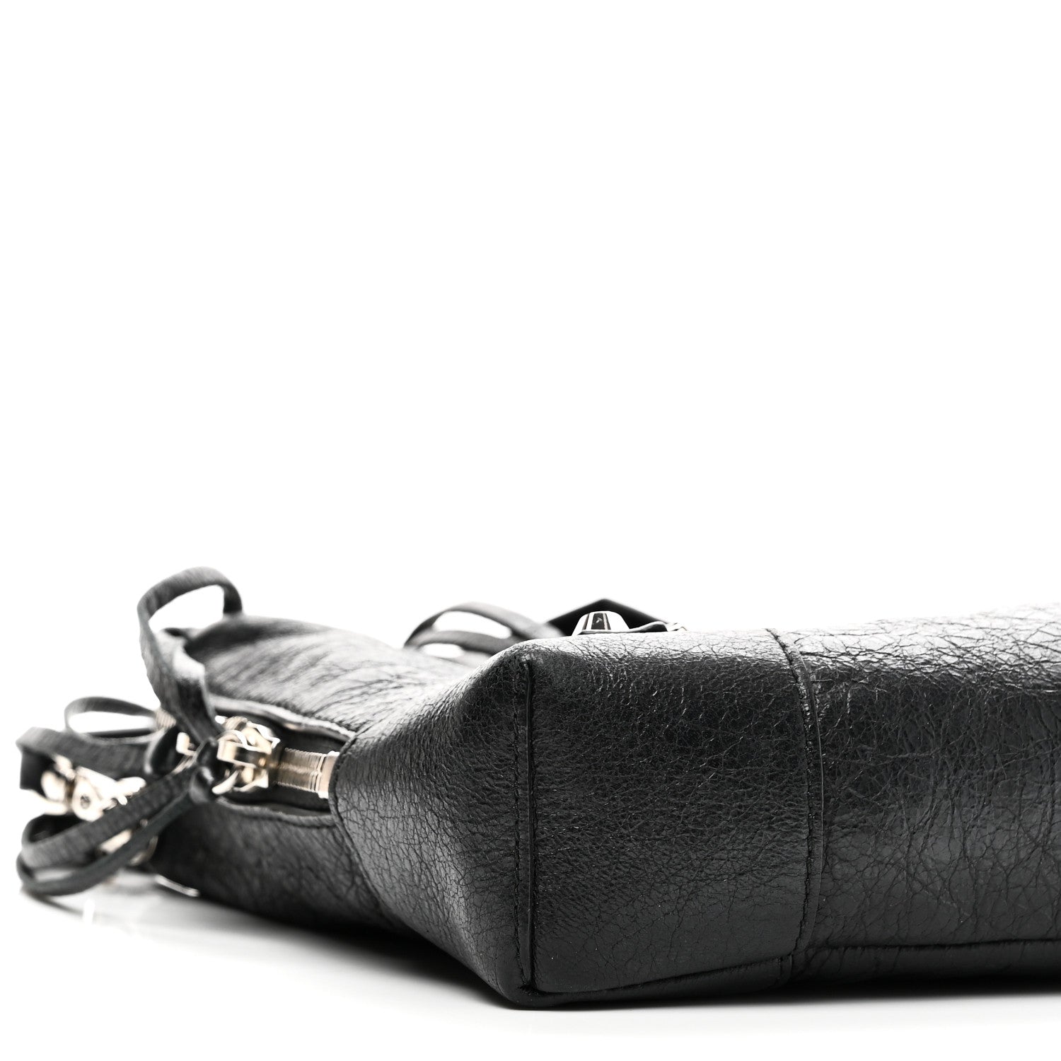 Agneau Classic Hardware XS Reporter Crossbody Black