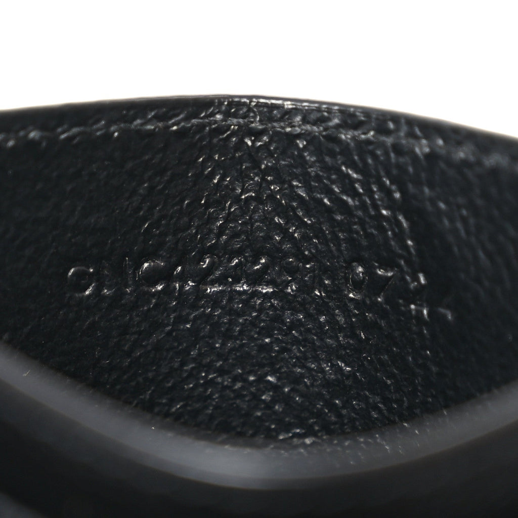 Grain De Poudre Matelasse Chevron Monogram Credit  Case Black