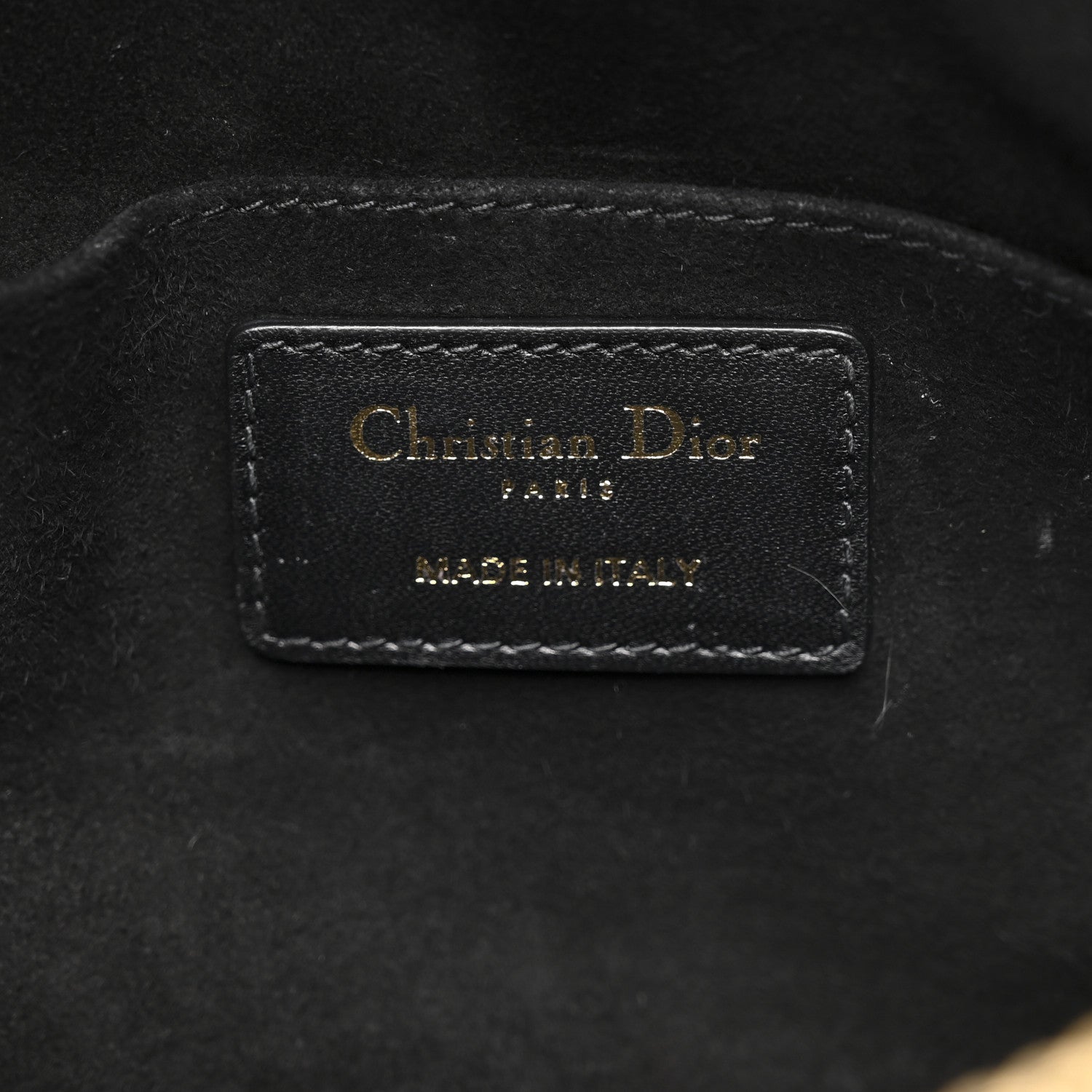 Lambskin Cannage Medium Dior Vibe Hobo Bag Black