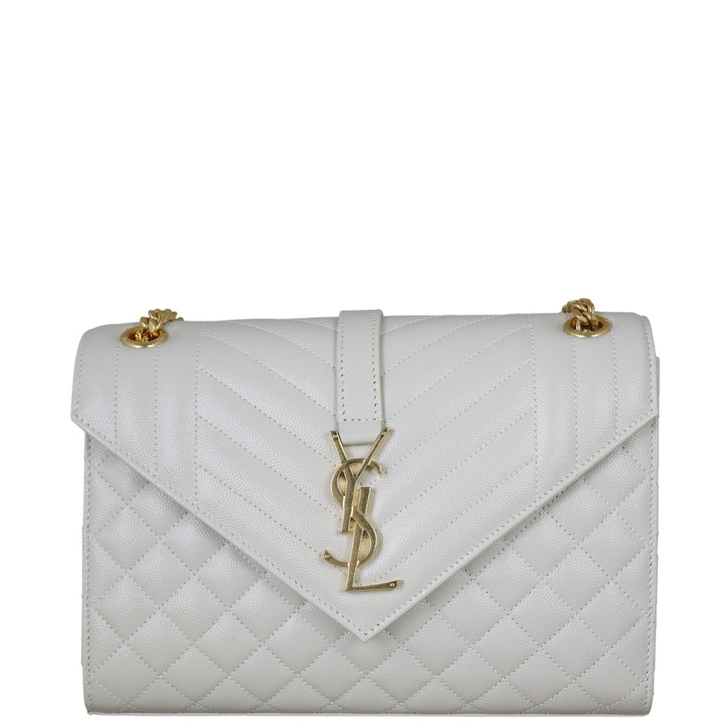 Saint Laurent Monogram Mix Matelasse Envelope Chain Bag Medium