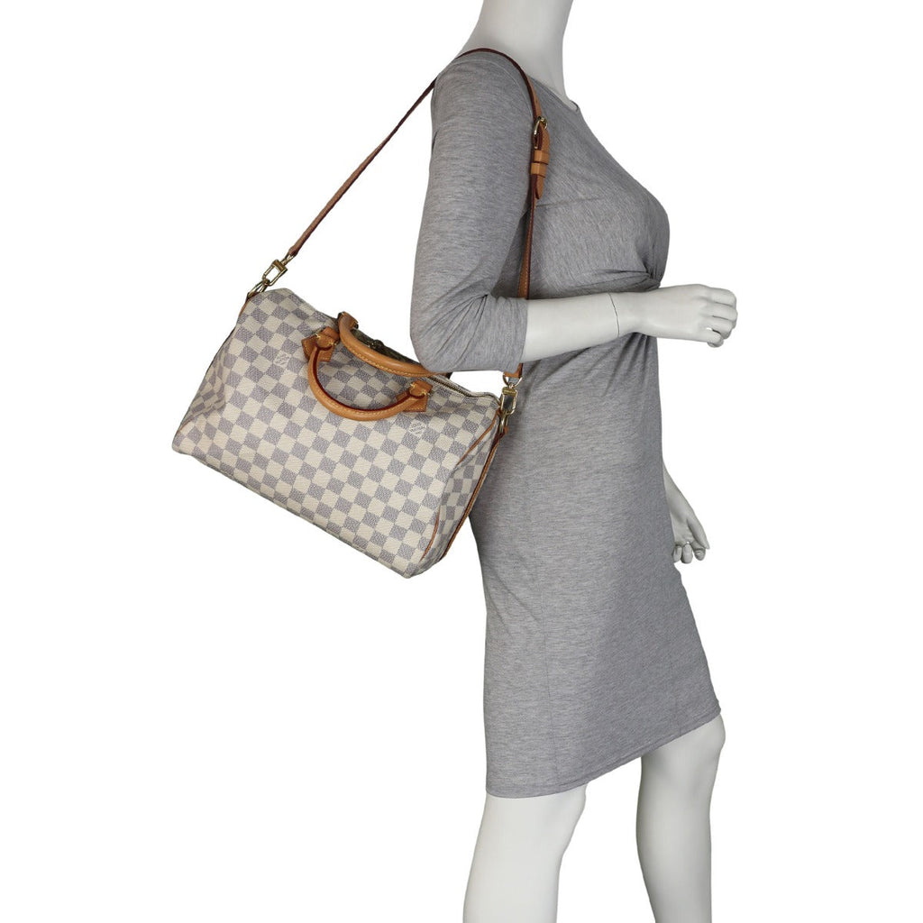 Louis Vuitton Speedy 30 Bandouliere Damier Azur