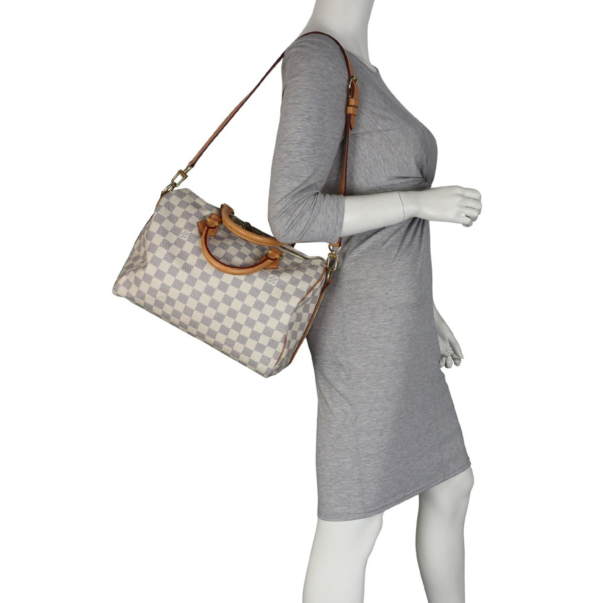 Louis Vuitton Speedy 30 Bandouliere Damier Azur