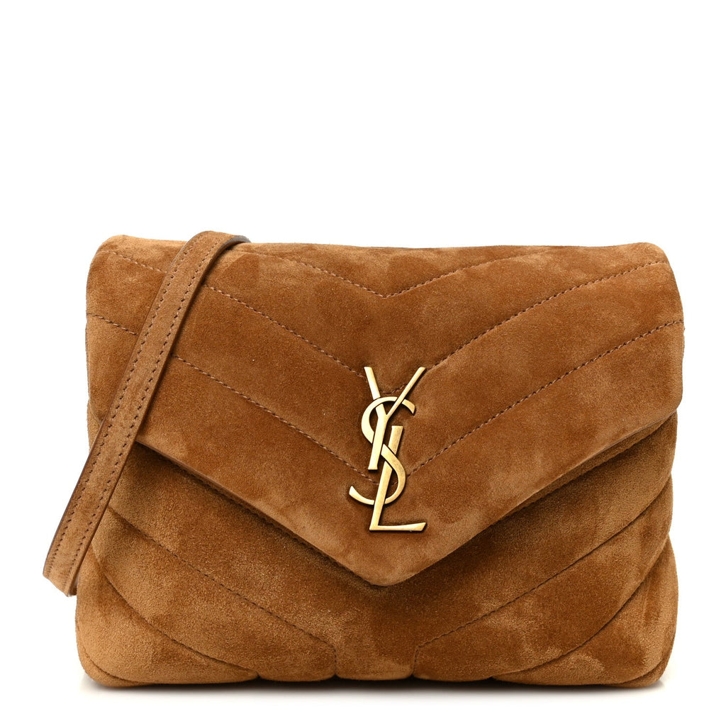 Suede Toy Loulou Shoulder Bag Cinnamon