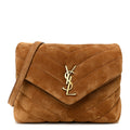 Suede Toy Loulou Shoulder Bag Cinnamon
