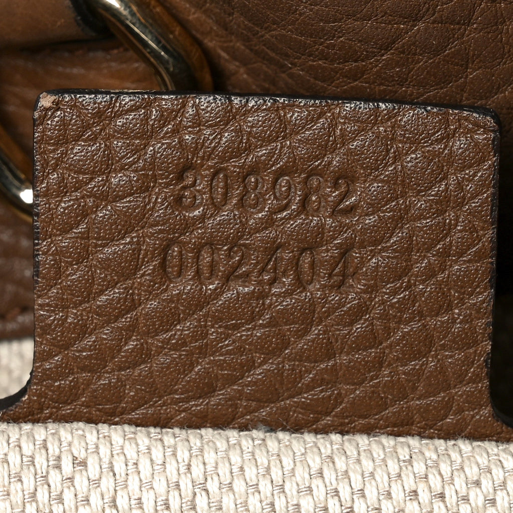 Pebbled Calfskin Medium Soho Chain Shoulder Bag Maple Brown