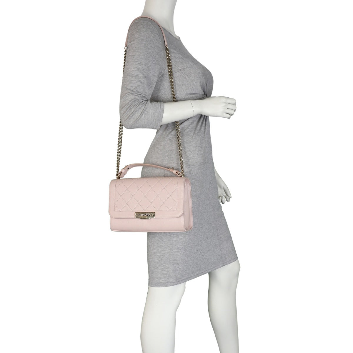 Chanel Label Click Flap Bag