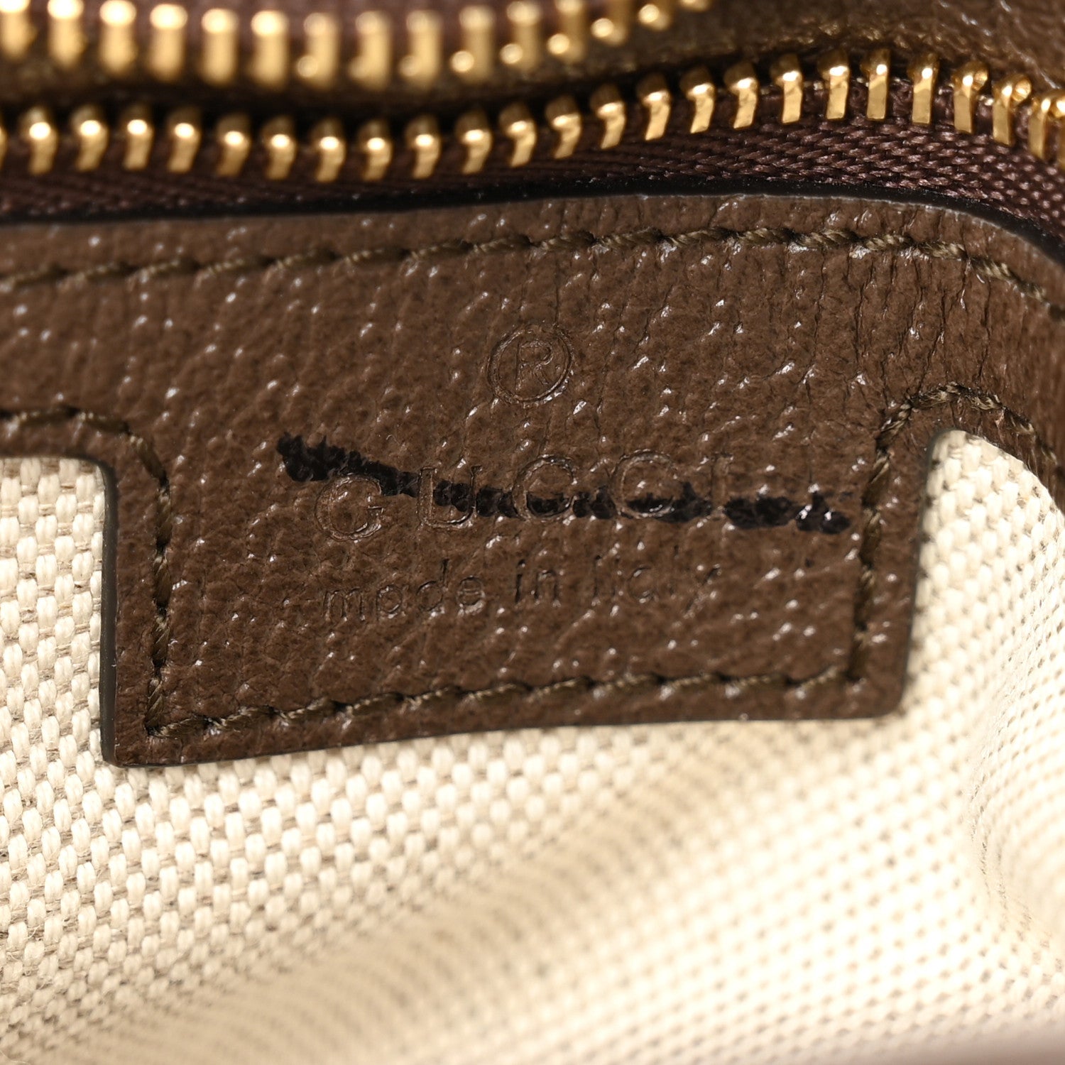 GG Supreme Monogram Textured Dollar Calfskin Web Medium Blondie Top Handle Shoulder Flap Bag Beige Ebony New Acero