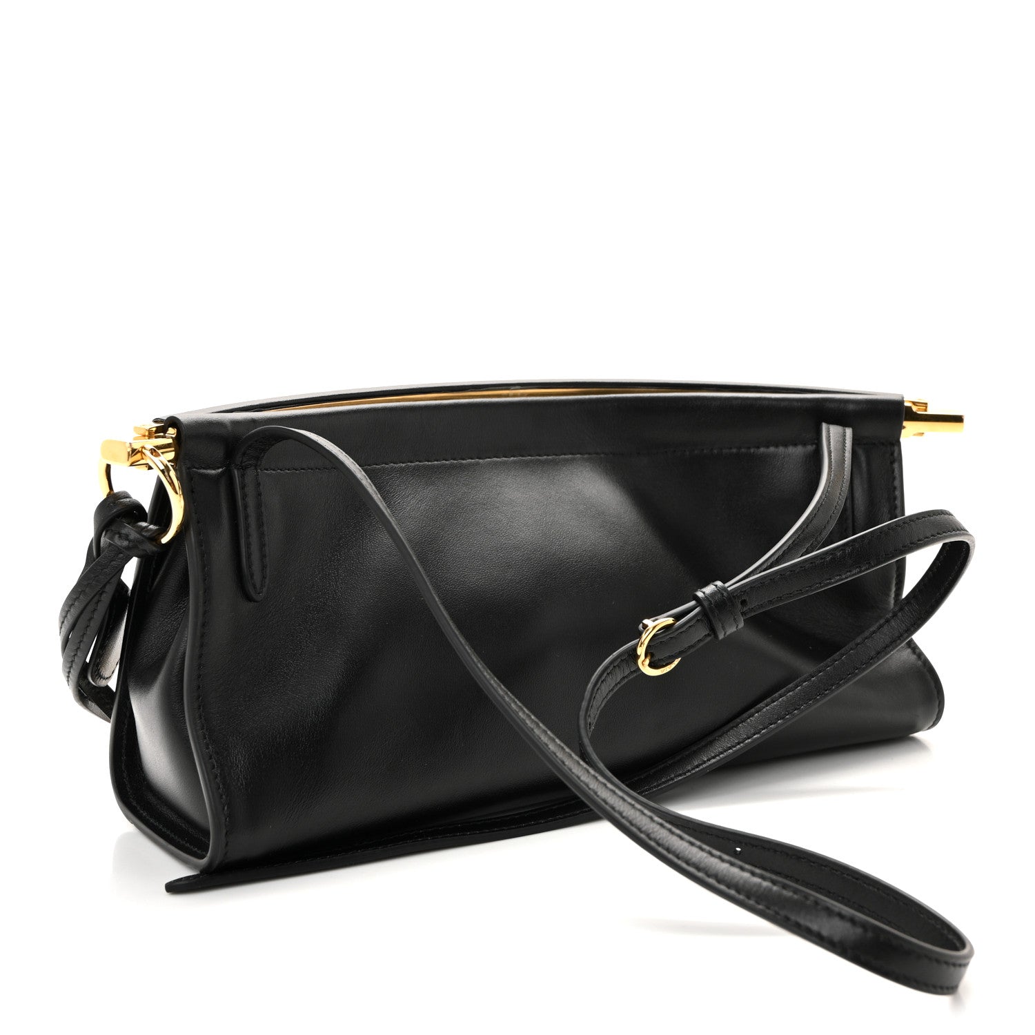 Calfskin Small Le  East West Bag Black