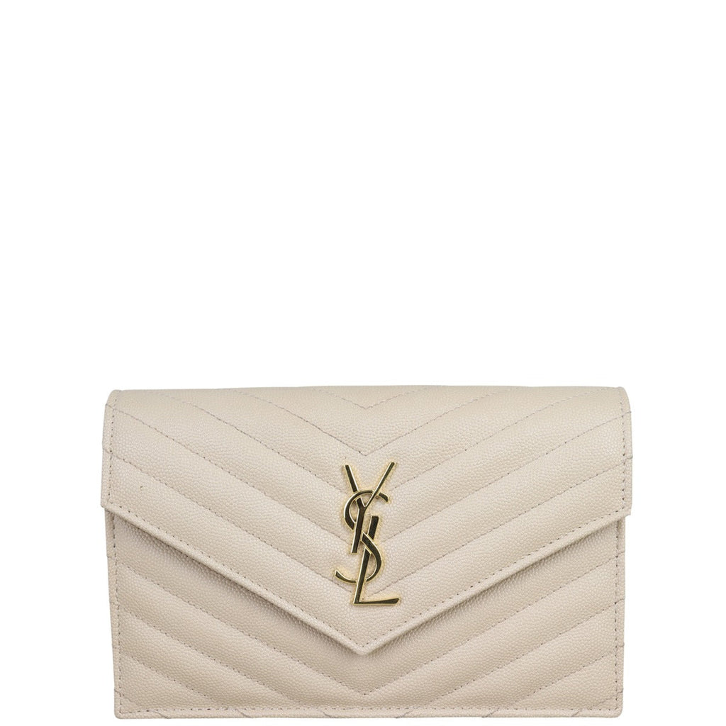 Saint Laurent Cassandre Envelope Chain Wallet