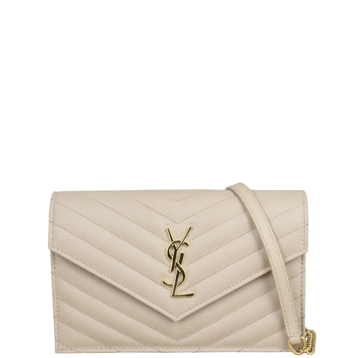 Saint Laurent Cassandre Envelope Chain Wallet