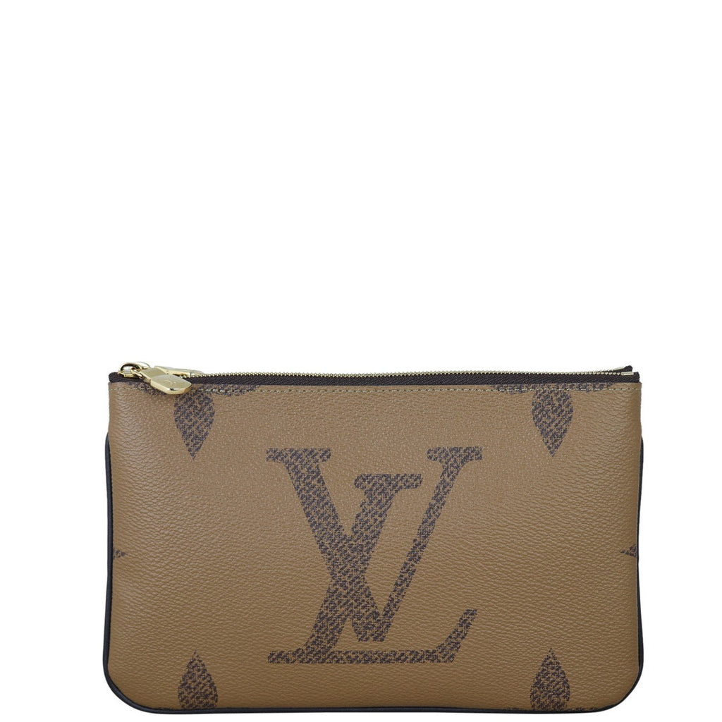 Louis Vuitton Pochette Double Zip Monogram Giant Reverse