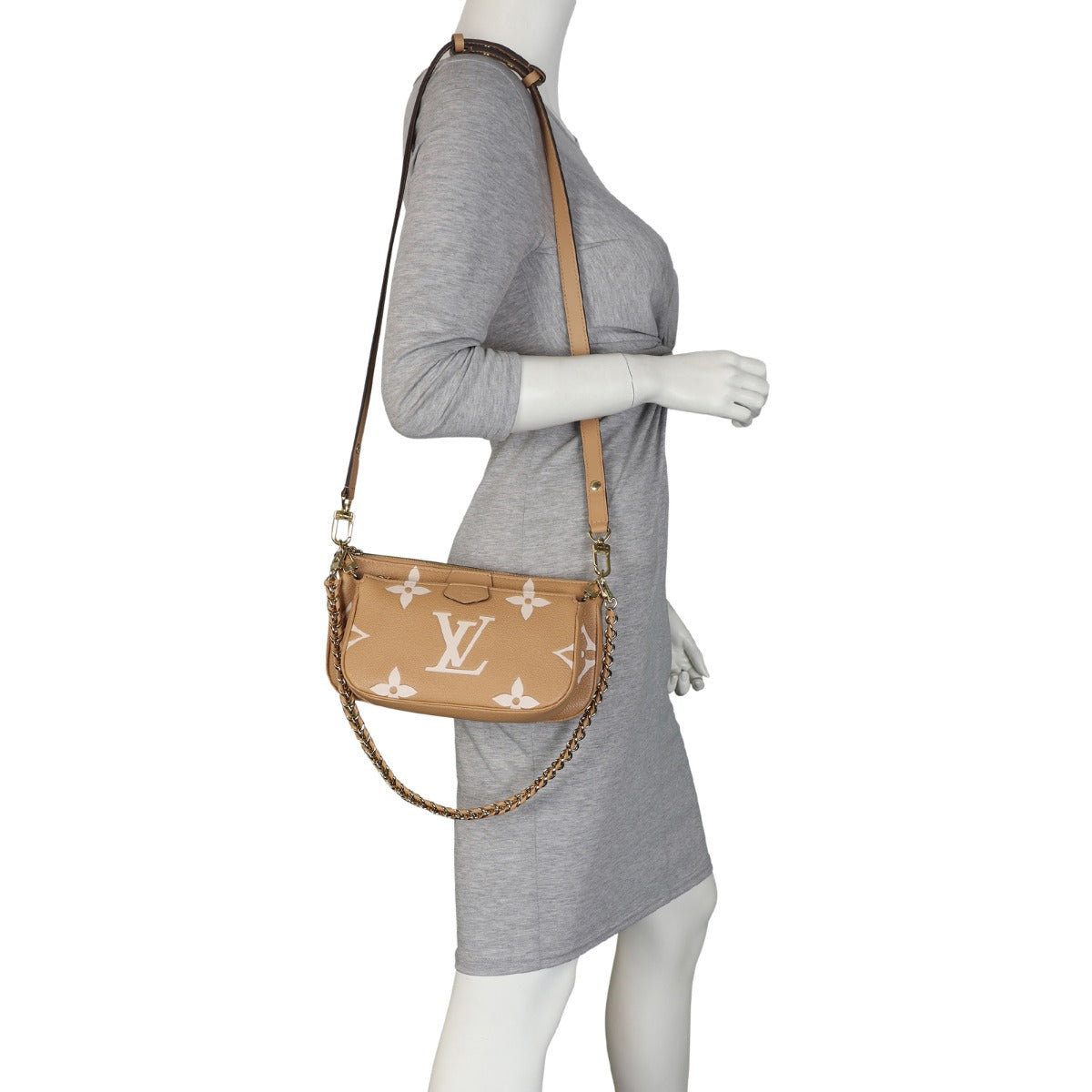 Louis Vuitton Multi Pochette Accessoires Monogram Empreinte Giant Bicolour