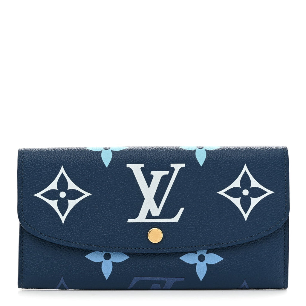 Empreinte Monogram Giant Emilie Wallet Gradient Blue