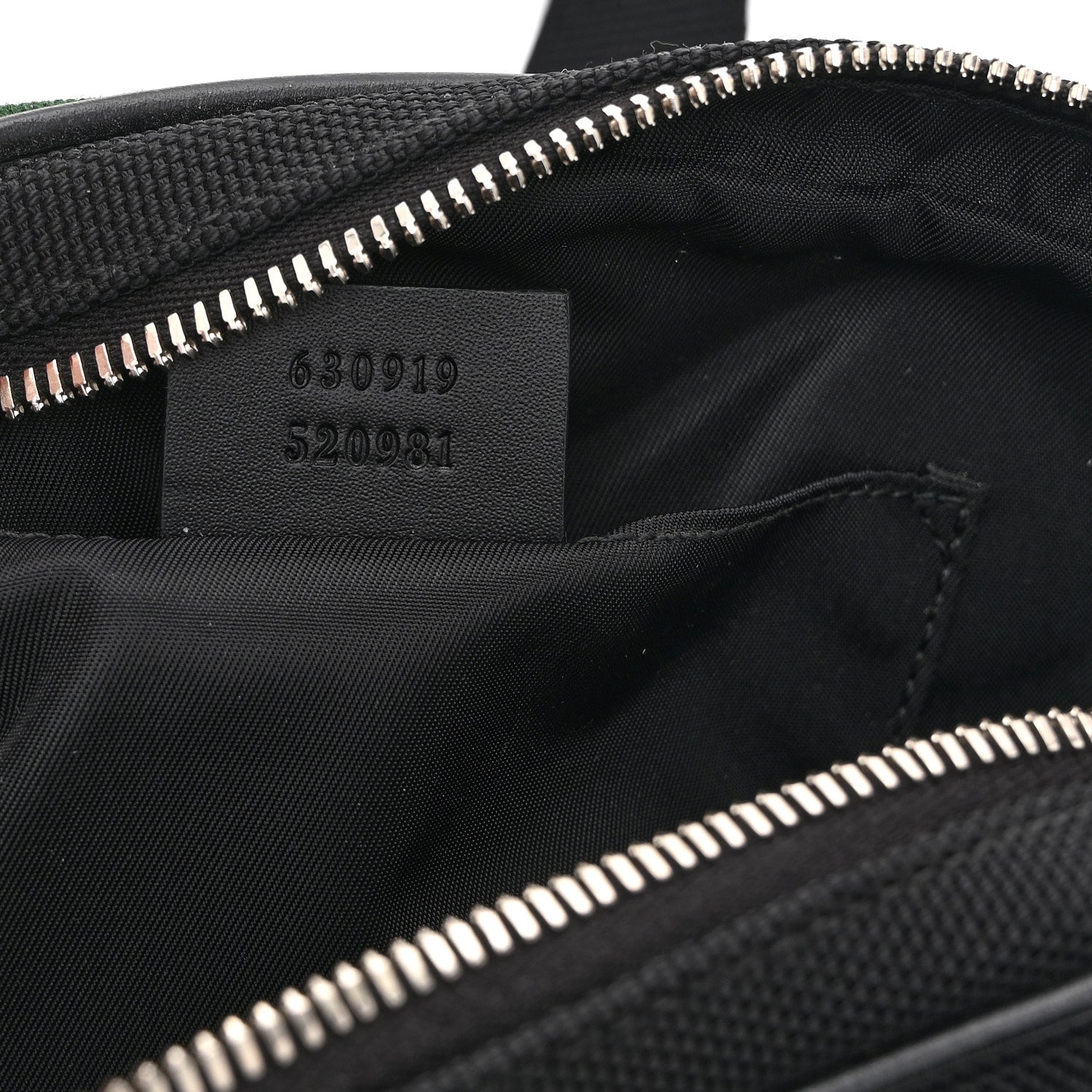 Canvas Web Slim Belt Bag Black
