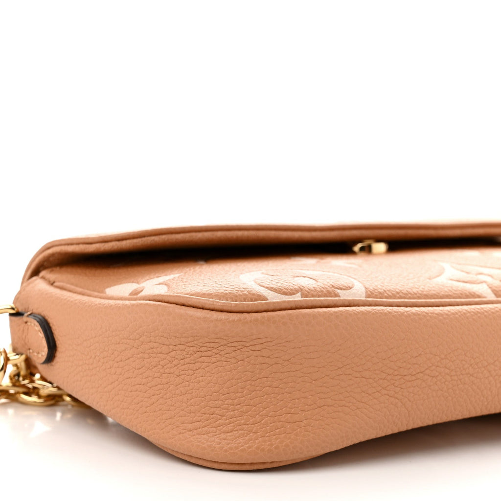 Empreinte Monogram Giant Ivy Wallet On Chain Arizona Creme