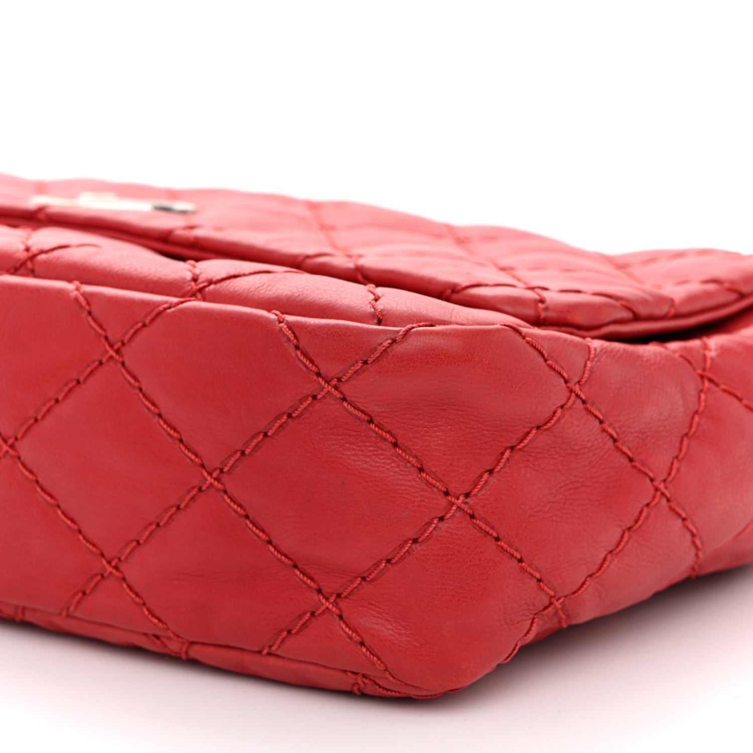 Calfskin Ultimate Stitch Flap Red