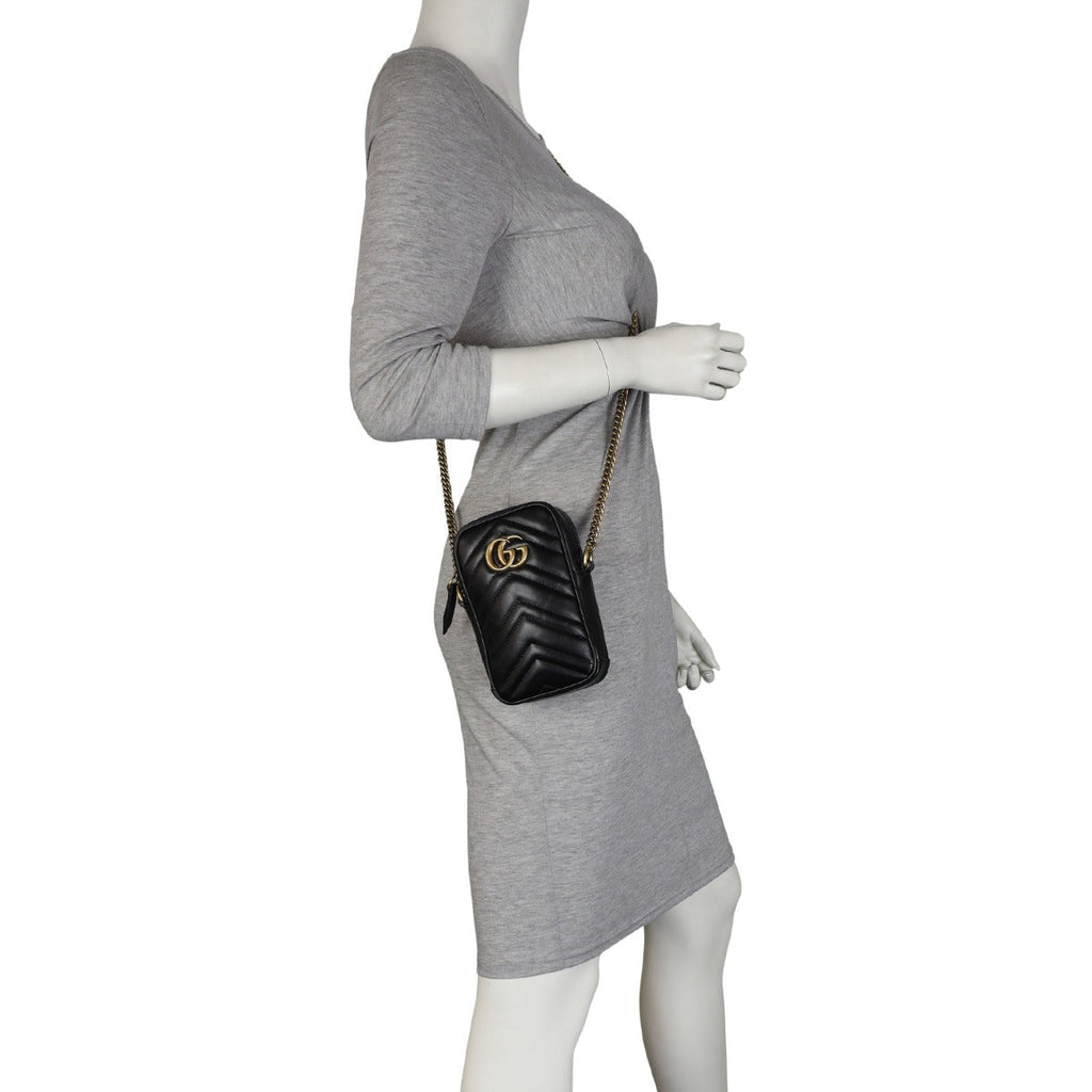 Gucci GG Marmont Mini Zip-Top Camera Bag