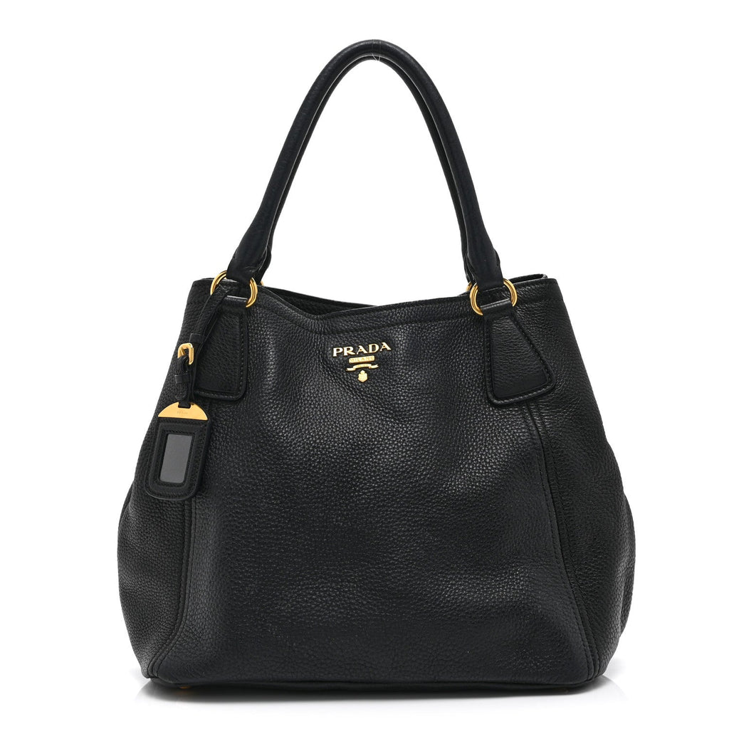Vitello Daino Tote Black