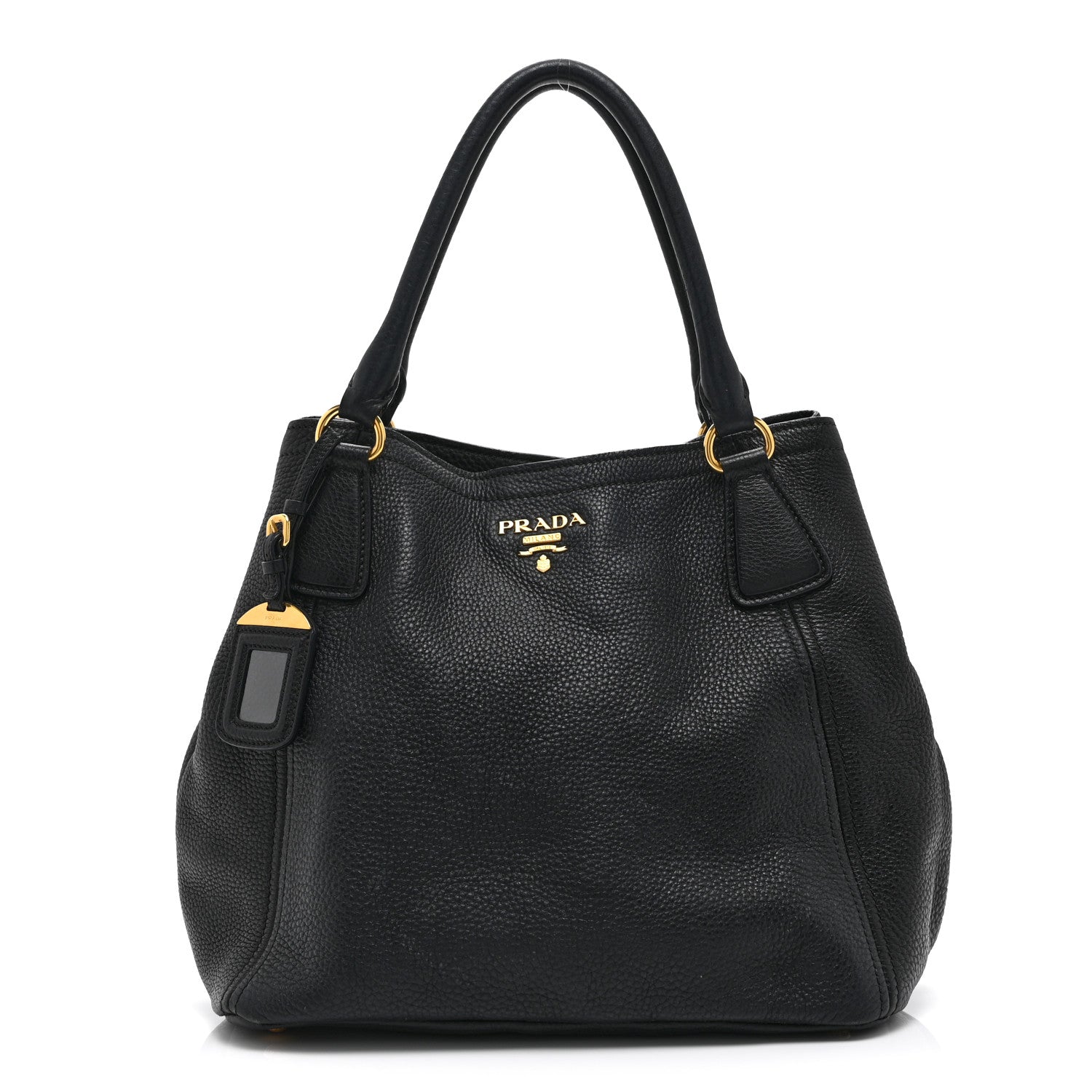 Vitello Daino Tote Black