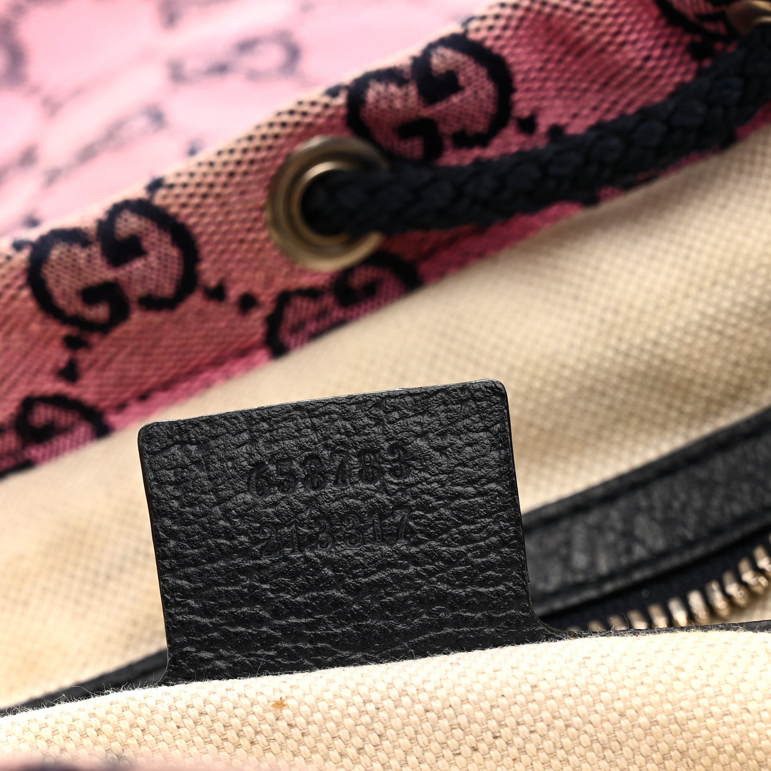 Monogram Multicolor Floral Embroidered Large Retro Interlocking G Three Pocket Backpack Pink Blue Multicolor