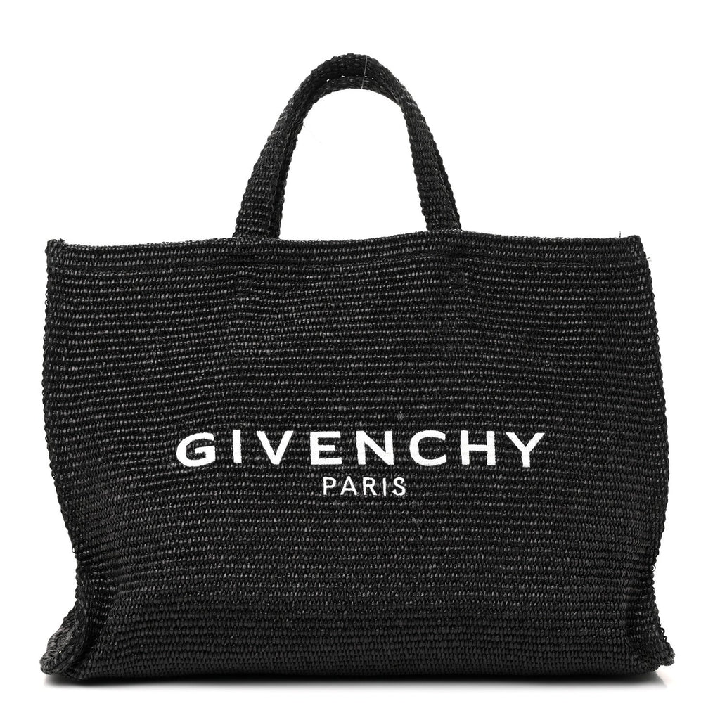 Raffia Medium G Tote Black