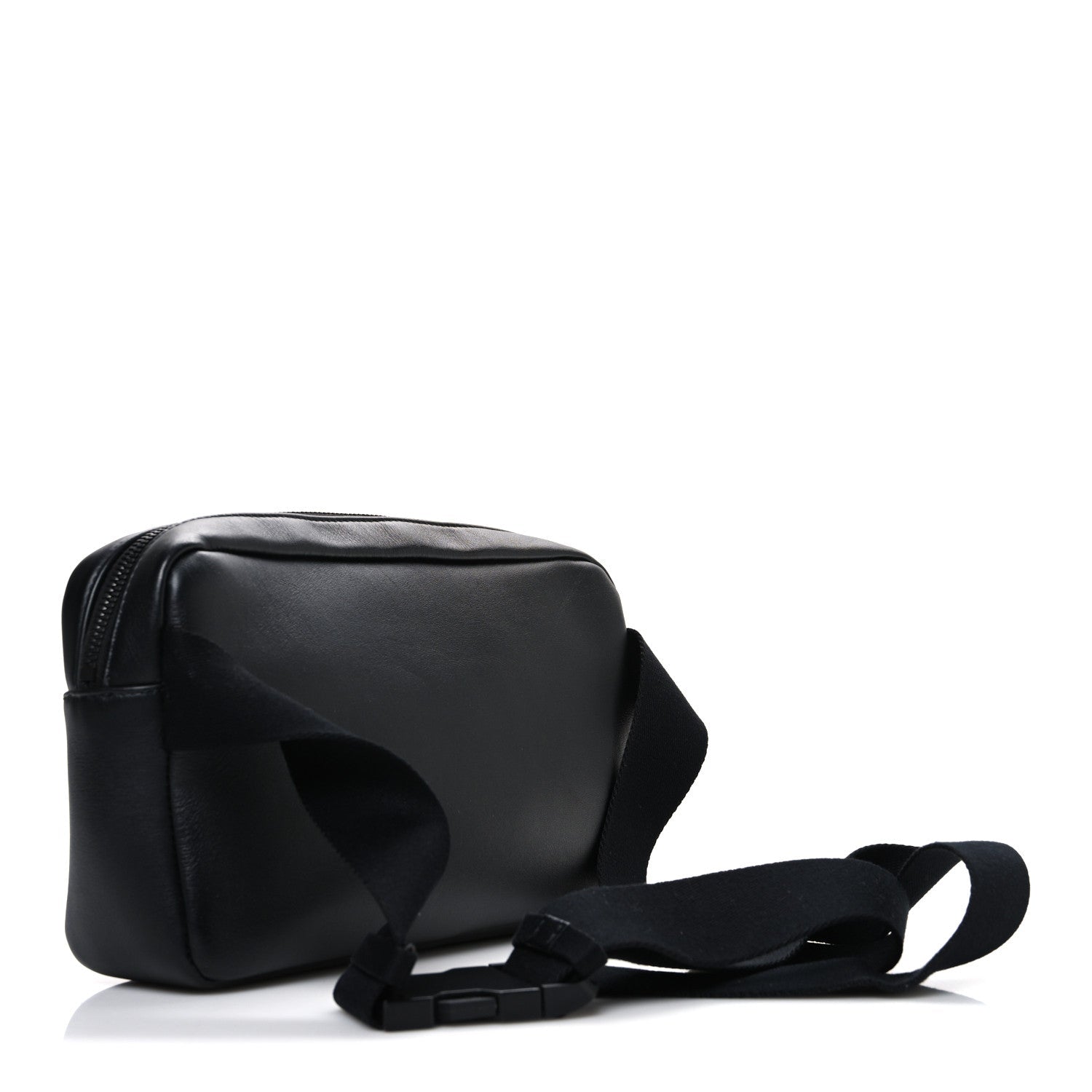 Nappa Intrecciato Belt Bag Black