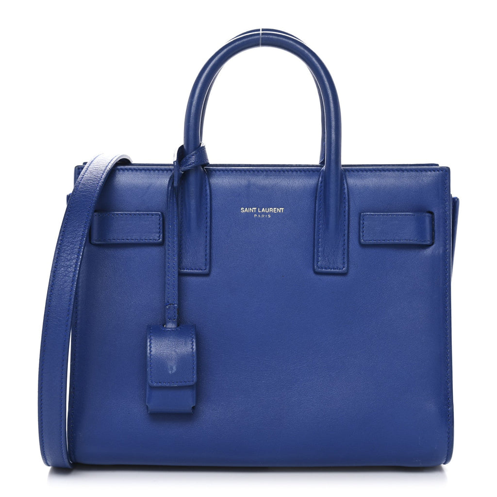 Calfskin Nano Sac De Jour Royal Blue