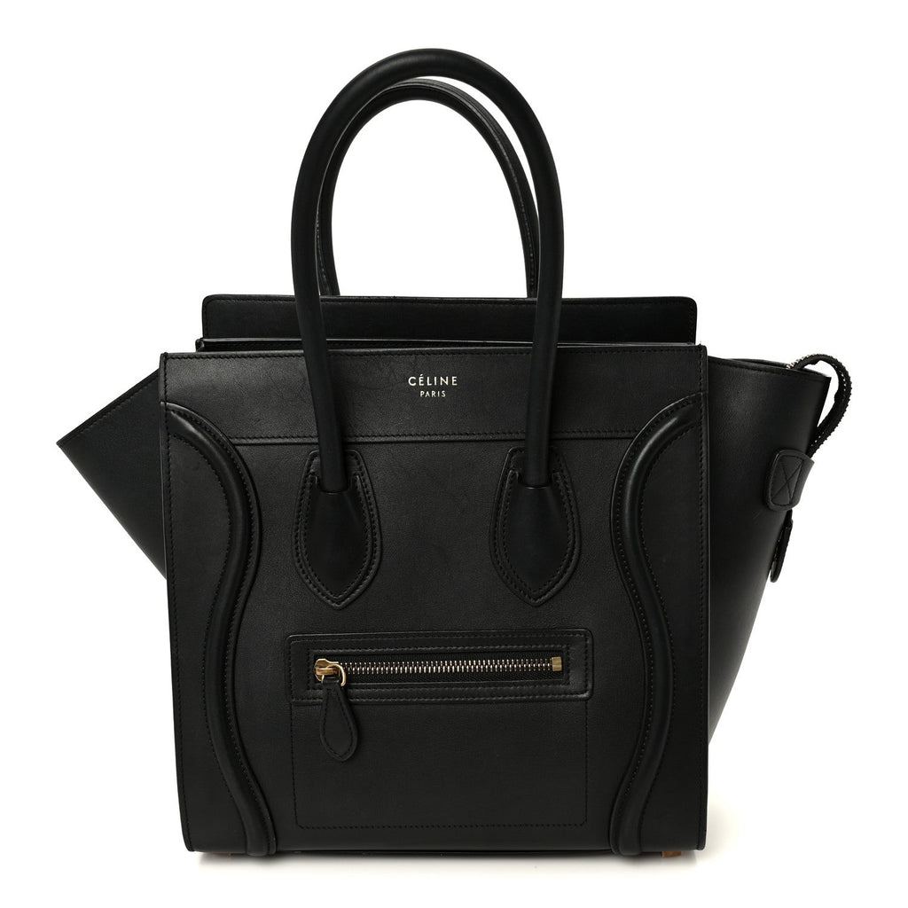 Smooth Calfskin Micro Luggage Black