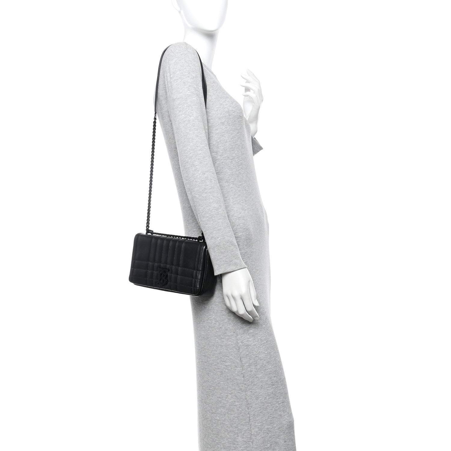 Lambskin Quilted Small Lola Bag Black