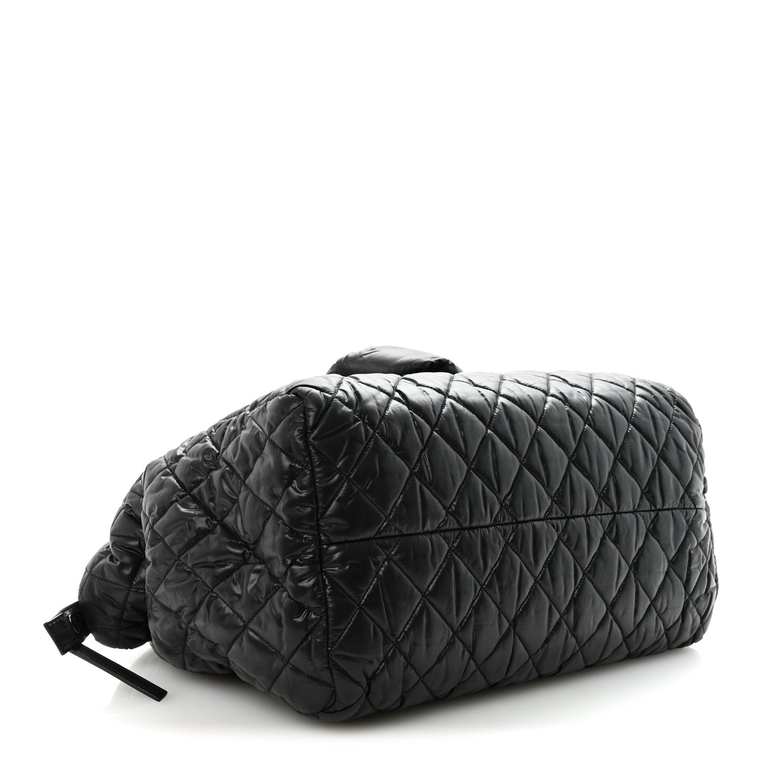 Nylon Quilted Medium Coco Cocoon Tote Black