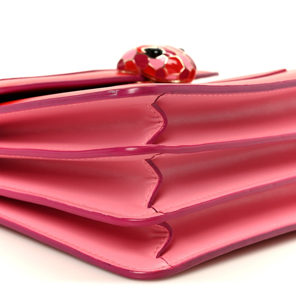 Calfskin Serpenti Forever Top Handle Red