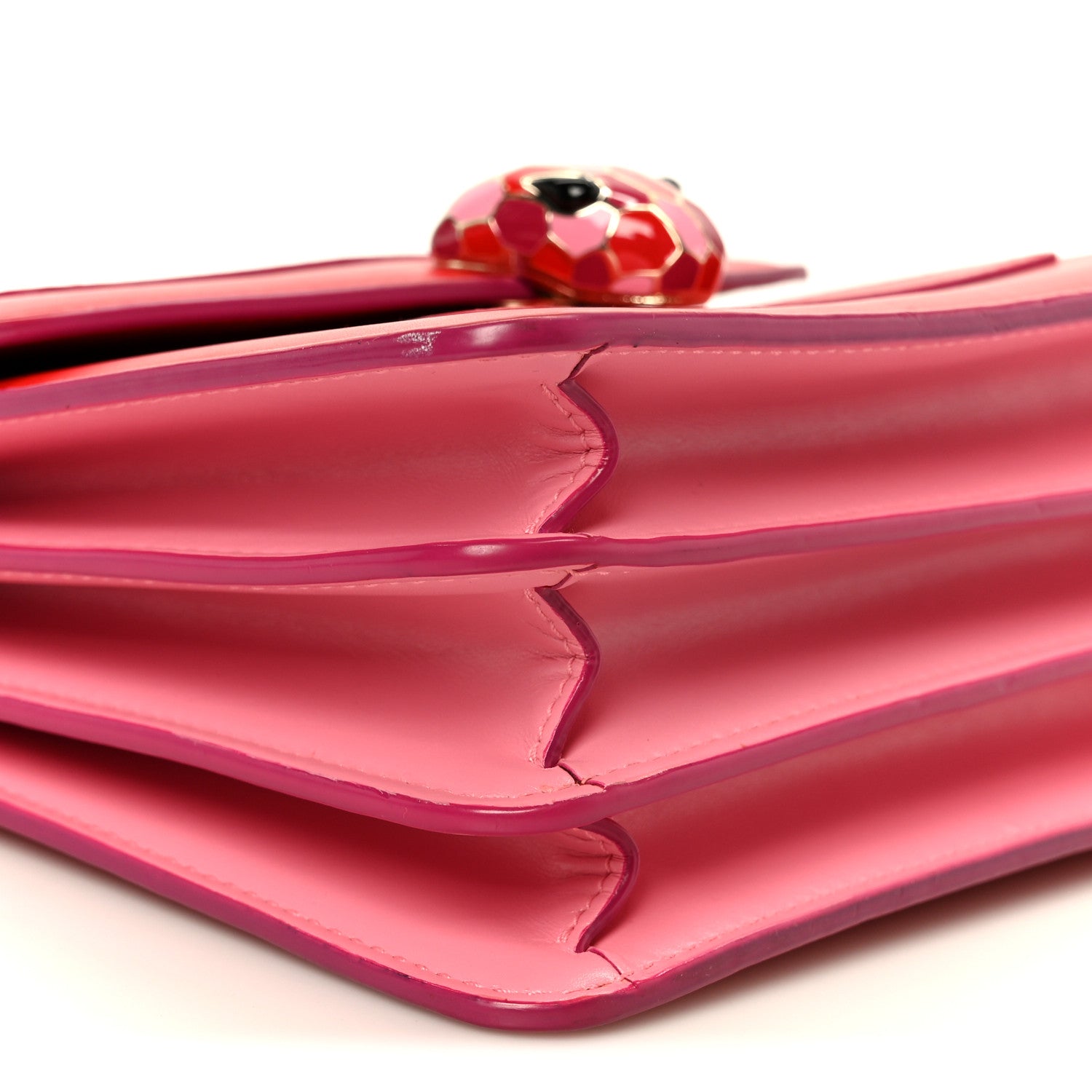 Calfskin Serpenti Forever Top Handle Red