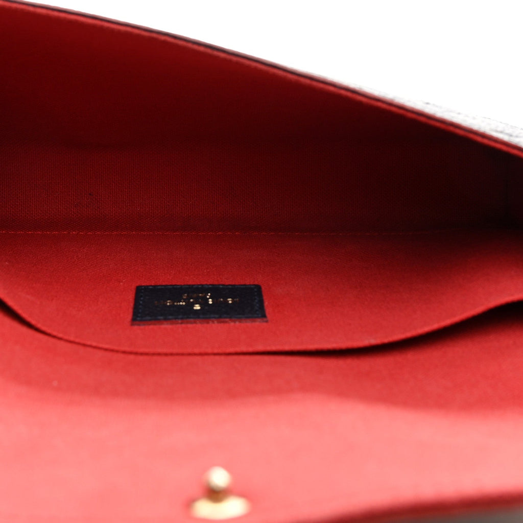 Empreinte Pochette Felicie Chain Wallet Marine Rouge