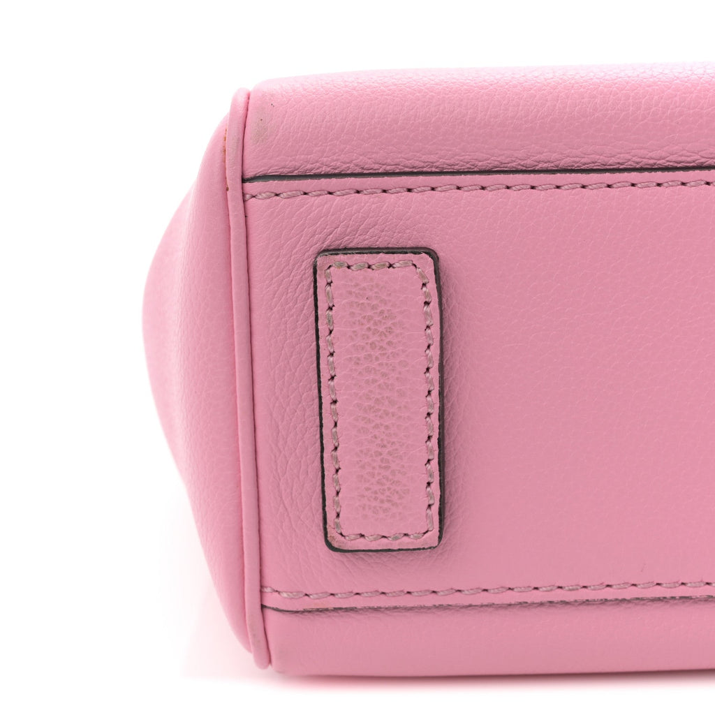Grained Calfskin Small La Medusa Top Handle Bag Pink