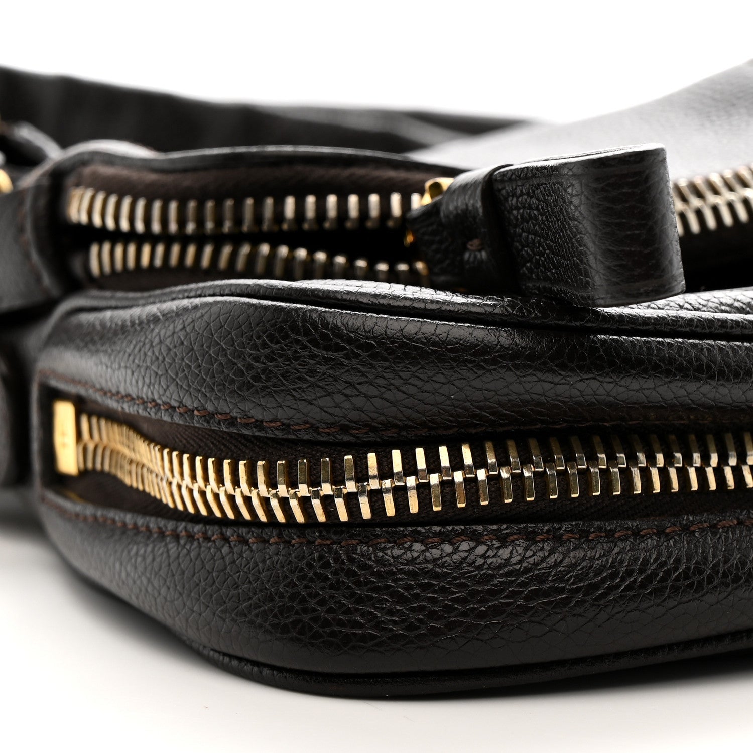 Calfskin Mini Jennifer Crossbody Bag Brown