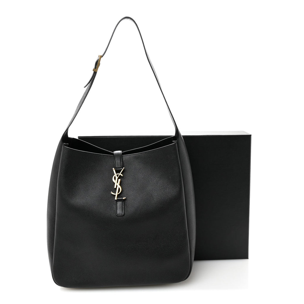 Supple Calfskin Large Le 5 A 7 Soft Hobo Black