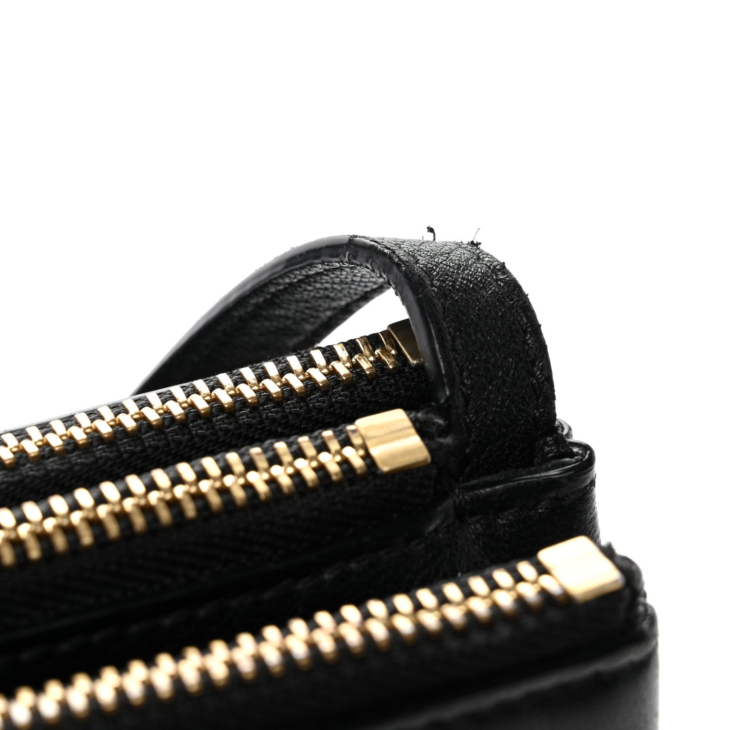 Lambskin Large Trio Crossbody Bag Black
