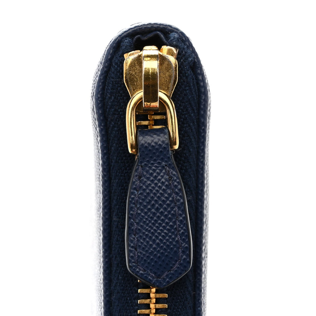 Saffiano Metal Zip Around Wallet Baltico
