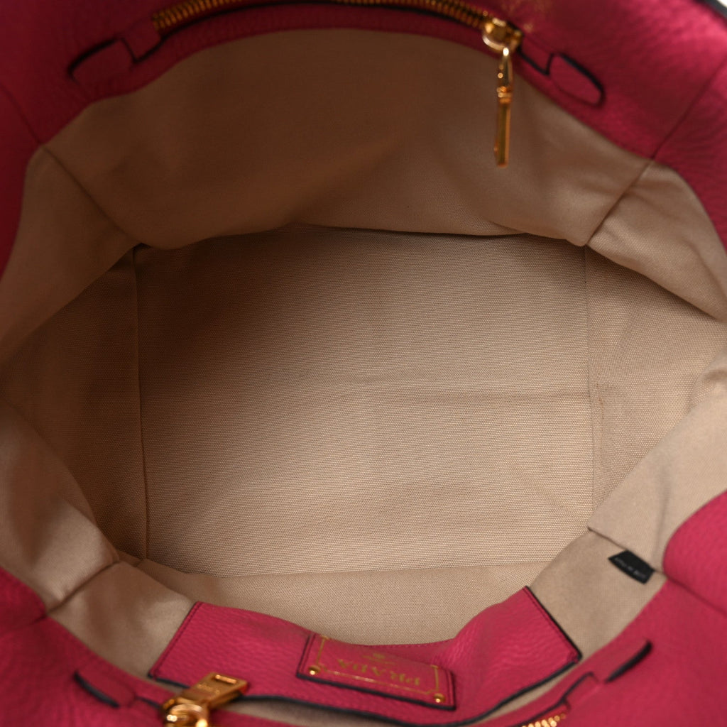 Vitello Daino Shopping Tote Peonia