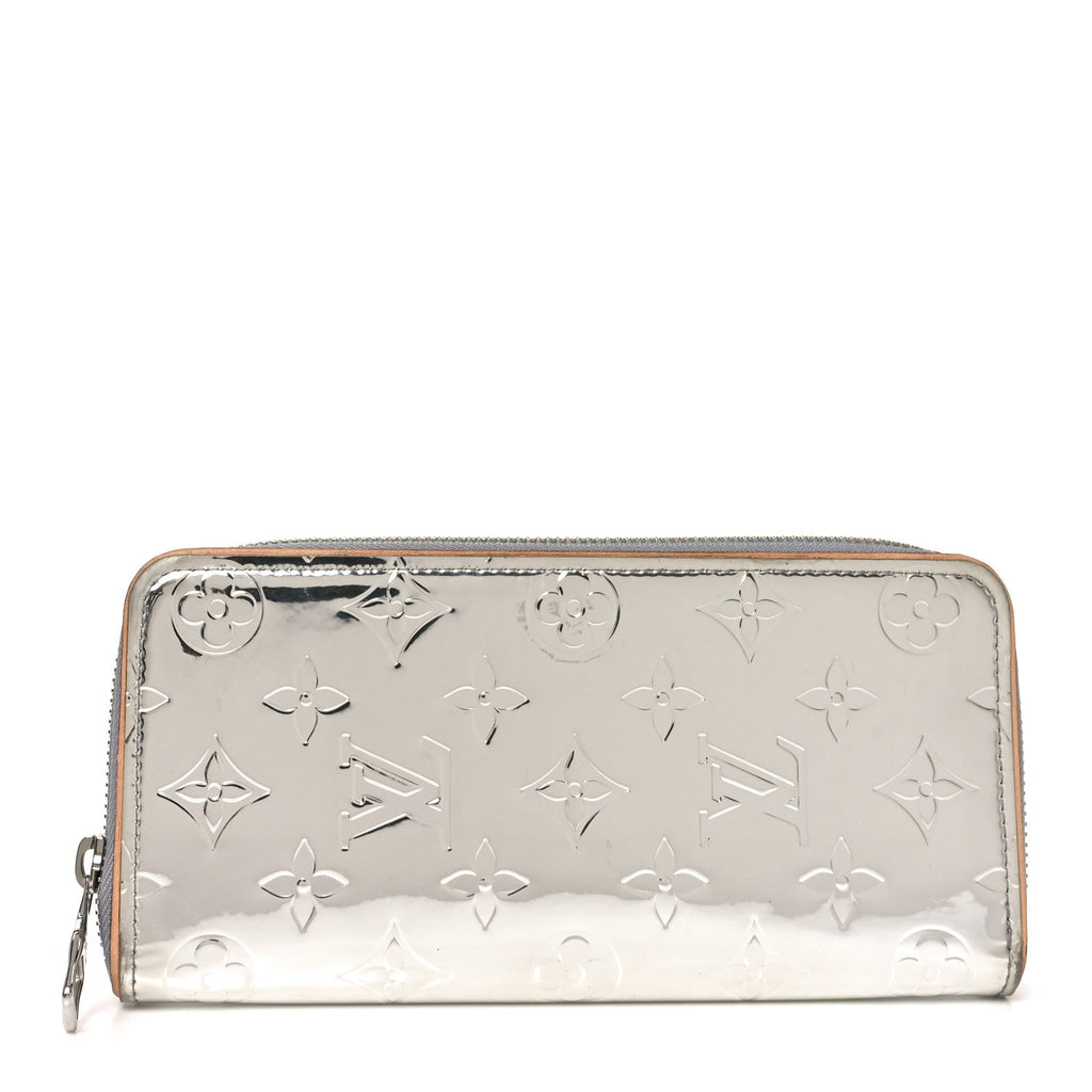 Monogram Mirror Zippy Wallet Silver