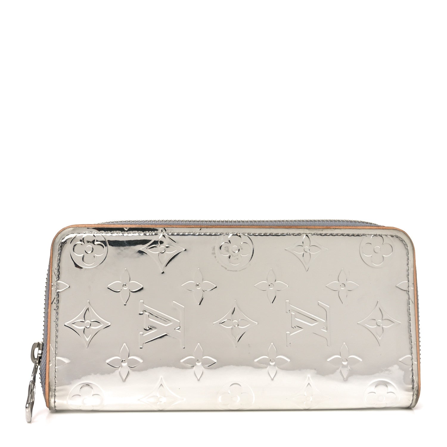 Monogram Mirror Zippy Wallet Silver