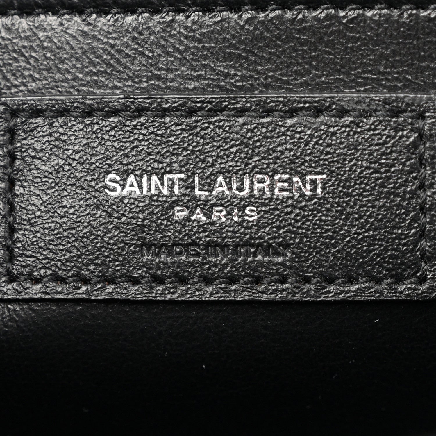 Grain De Poudre Textured Mixed Matelasse Triquilt Medium Monogram Satchel Black